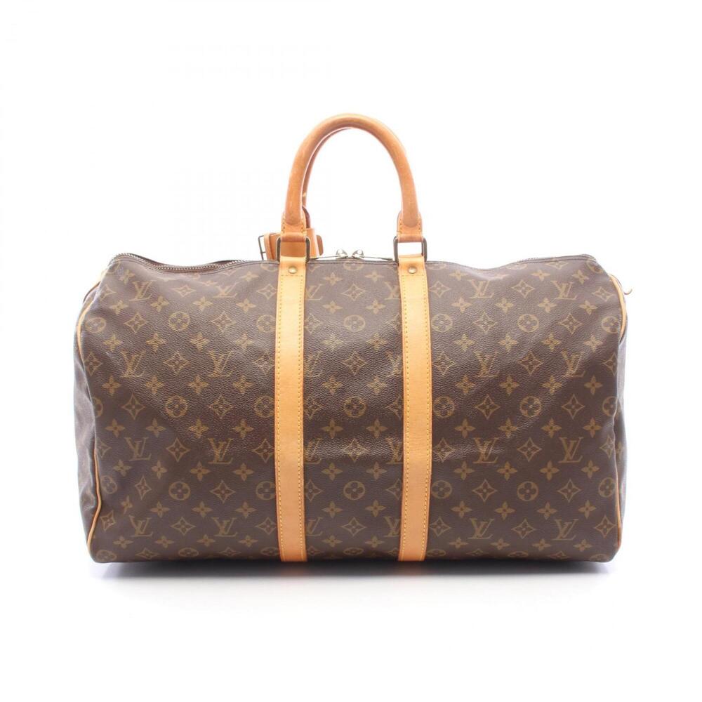 Louis Vuitton Keepall 50 Boston Bag Handbag, Coated Canvas and Leather, Monog...